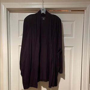 Black Open Front Cardigan by Land’s End